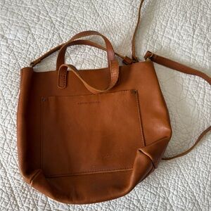 Portland Leather Goods medium Crossbody bag in the color, honey